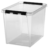 thumbnail of smartstore Aufbewahrungsbox CLASSIC 25 L, transparent Clips: schwarz 1 Stück