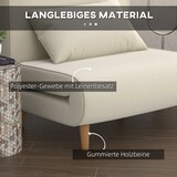 thumbnail of Schlafsofa Klappsofa Cremeweiß 78x80x94 cm 2in1 mit 6fach verstellbarer Rückenlehne Liegefunktion Zusatzbeinen Kissen