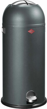 thumbnail of Wesco Tretmülleimer Kickmaster Maxi Graphit, Abfalleimer, Stahlblech, 40 L, 8011560