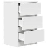 thumbnail of Mesilla de noche con 3 cajones blanca 39x35x65 cm