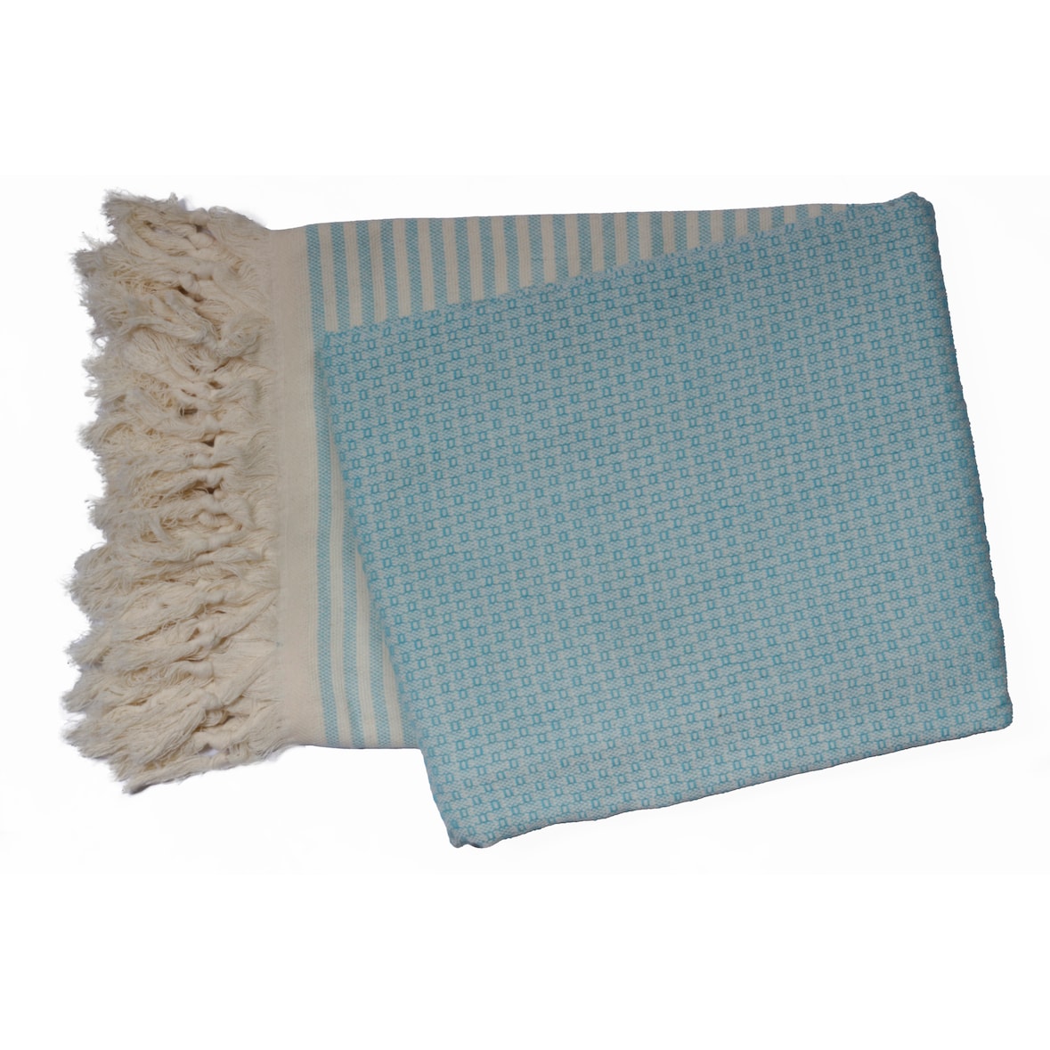 Phlox Hamamdoek 100x200 cm - 100% katoen - aqua