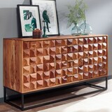 thumbnail of WOHNLING Sideboard 145x81x45 cm Holz Massiv Kommode Anrichte Modern Standschrank