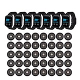 thumbnail of Sistema de chamada para restaurante / Beeper / Pager, 40 discos e 7 relógios, alcance 80m