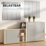 thumbnail of bümö Aktenschrank abschließbar mit Rollladen, Rollladenschrank für Ordner & Co. - Büroschrank mit Rollo, abschließbarer Ordnerschrank aus Holz in
