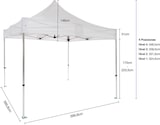 thumbnail of Tenda Pavilhão Dobrável Profissional 4x4m | Alumínio Hexagonal 50x50x2 mm | Teto PVC 520g/m² Reação ao Fogo M2 | Branco