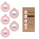 thumbnail of 36 Weihnachtskugeln 4cm Glas Christbaumkugeln Weihnachtsbaumkugeln klein rosa