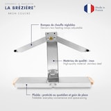 thumbnail of Louis Tellier - Appareil à raclette - Brézière® Bron Coucke 230V 850W, Inox poignées bois - BREZ01NX