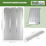 thumbnail of DREIBREIT by TRUTZHOLM Alu Auffahrrampe 255 x115 cm 2-fach klappbar 1020 kg gelocht extra Breite