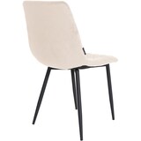 thumbnail of Set van 4 stoelen Telde Fluweel creme