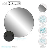 thumbnail of WellHome - Runder Spiegel mit Metallrahmen Ø110cm