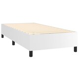 thumbnail of vidaXL Boxspringbett mit Matratze & LED Weiß 90x200 cm Kunstleder