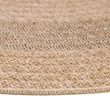 thumbnail of Carpetsale24 Runder In & Outdoor Teppich Wetterfest Sisal Optik Natur 200 cm Rund - Küchenteppich Flachgewebe Natur Optik Vintage für Balkon Terrasse