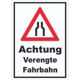 thumbnail of Schild Achtung Verengte Fahrbahn A0 (841x1189mm)