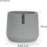 thumbnail of Heusden Blumentopf Polystone pflanzenfreundlich handgemachtMittelgrau
