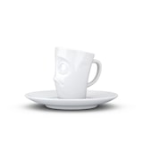 thumbnail of Espressotasse Verdutzt - 80 ml - FIFTYEIGHT Espressotasse - Dekor weiß - 1 Stück