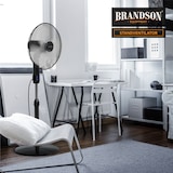 thumbnail of Brandson Standventilator mit Fernbedienung 50W, leise, Ventilator höhenverstellbar, 30° neigbar , 3 Geschwindigkeitsstufen, Oszillation ca. 90°