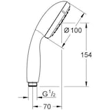 thumbnail of Grohe Handbrause TEMPESTA 100 2 Strahlar
