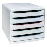 thumbnail of Exacompta 309303D Schubladenbox BIG BOX, 5 Schubladen, AutentiK - Farben sortiert