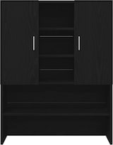 thumbnail of vidaXL Waschmaschinen-Schrank 2 pcs Schwarz Eichen-Optik