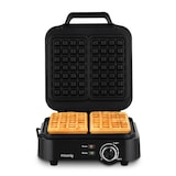 thumbnail of H.Koenig Compacte Wafelmaker GFX420, 1200 W Vermogen, Anti-aanbakplaten, Zwart