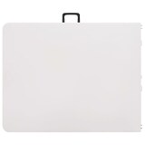 thumbnail of Mesa de jardín plegable HDPE blanco 180x72x72 cm