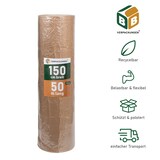 thumbnail of 4 x Luftpolsterfolie (1,5 x 50 m) 3-lagig 75 my Papierkaschiert Schutzfolie Noppen Versandfolie Polster Verpacken Knallfolie Transport BB-Verpackungen