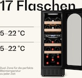 thumbnail of Klarstein Vinovilla Victoria 17 Duo Weinkühlschrank | 2 Kühlzonen | Touch | 17 Flaschen | 4 Regale Schwarz / Antik-Gold-Metallic