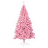 thumbnail of vidaXL Künstlicher Halb-Weihnachtsbaum mit Ständer Rosa 240 cm PVC