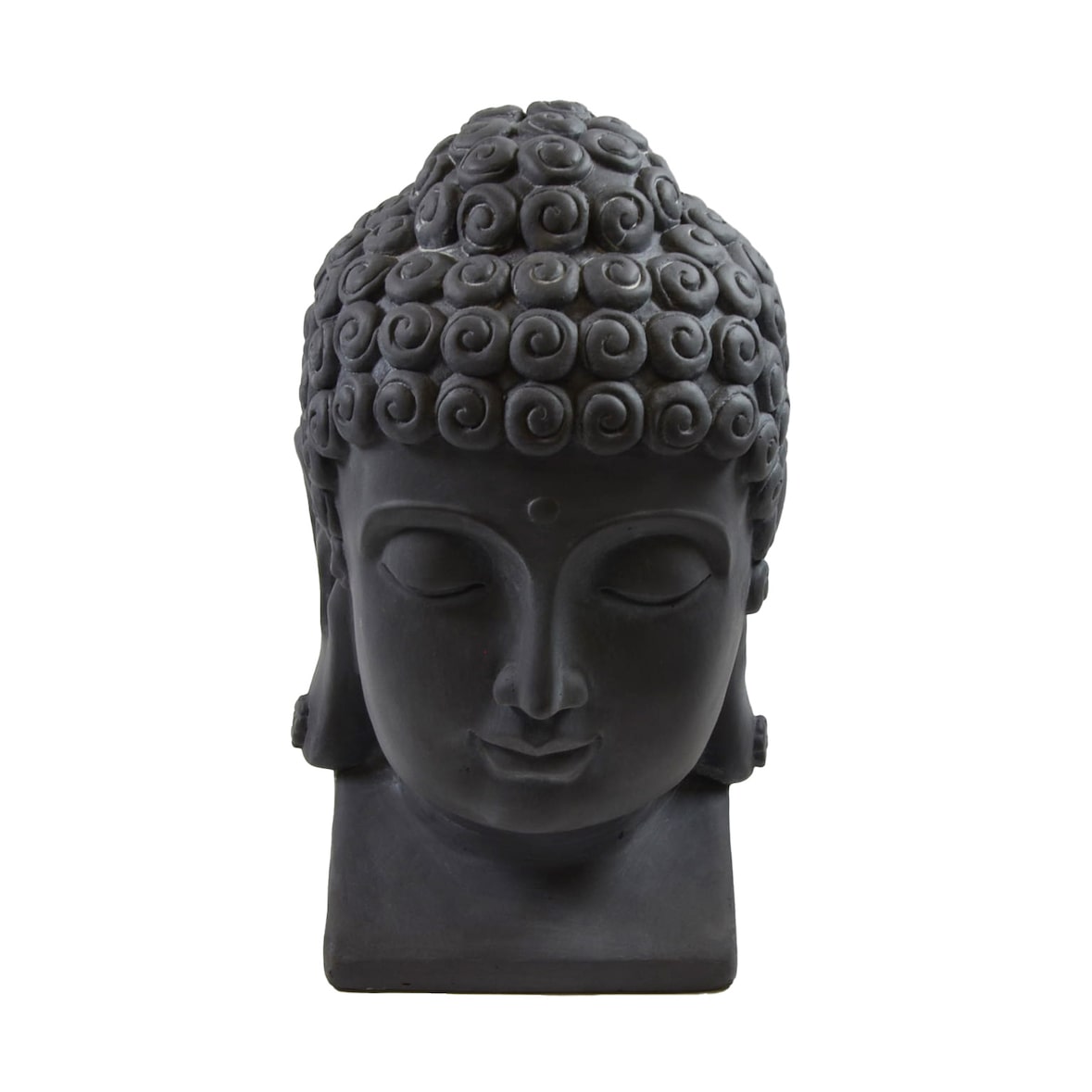 Buddha Kopf groß H 40 cm Steinfigur Deko Figur Skulptur Feng Shui