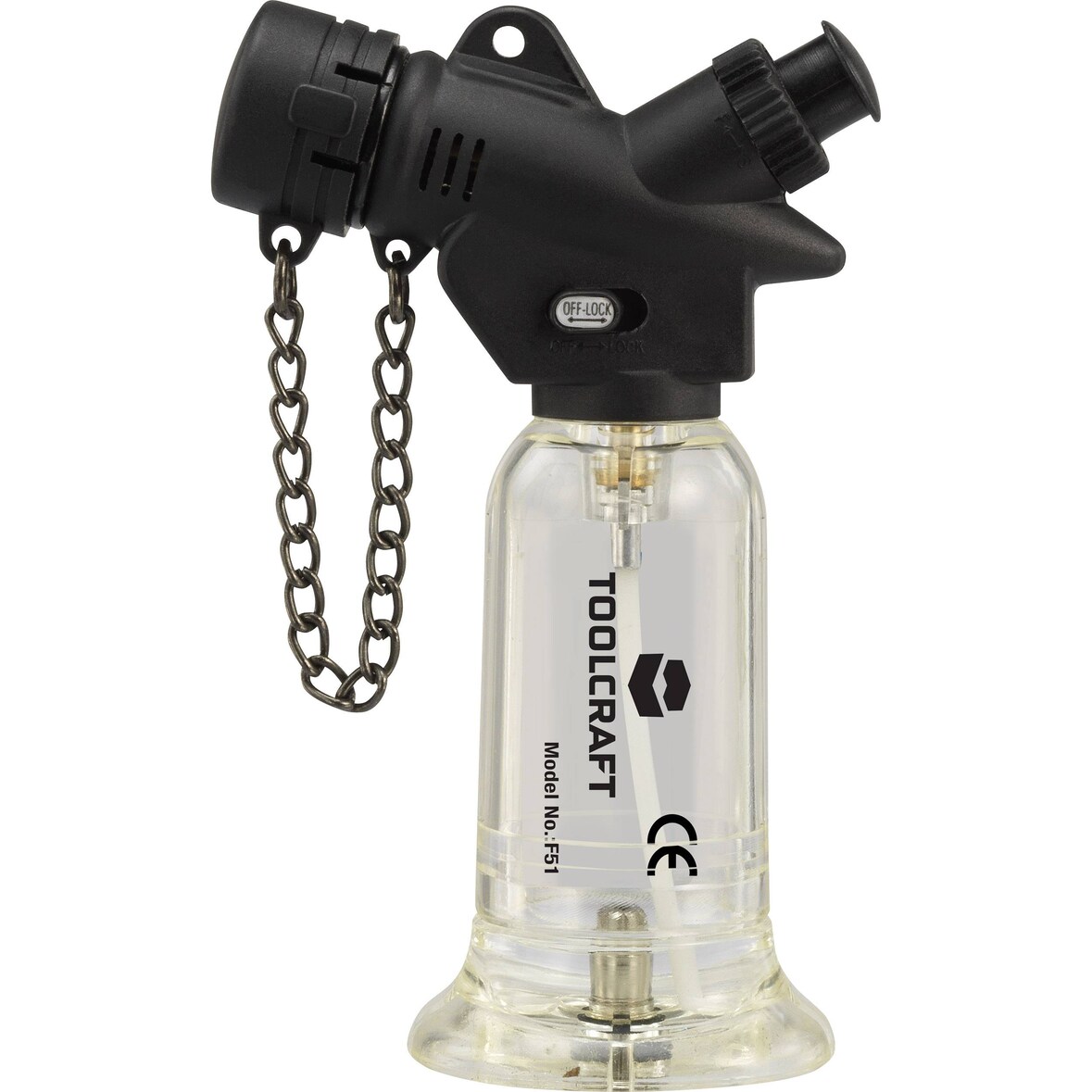 TOOLCRAFT 1553648 Gasbrenner 1300 °C 70 min inkl. Piezozünder 1 St. 94020c9