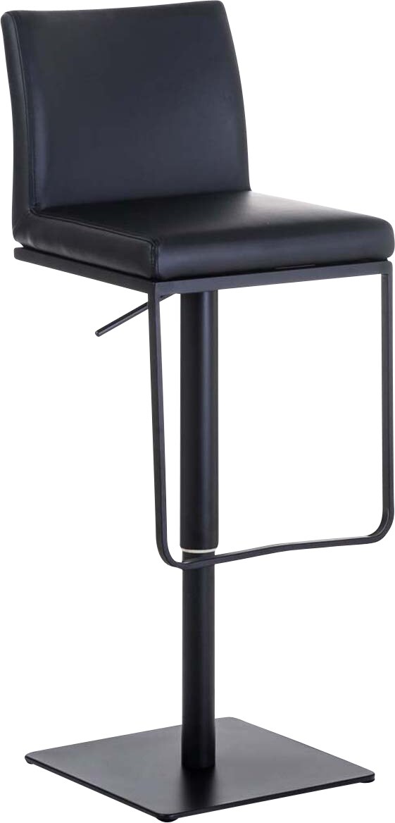 CHEFGASTRO Barhocker MANHATTAN Schwarz Kunstleder HxBxT 86x42x44cm Kunstleder Schwarz Barstuhl