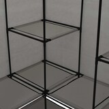 thumbnail of vidaXL Eckkleiderschrank Grau 130 x 87 x 169 cm