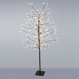 thumbnail of WellHome - Albero con 240 luci LED bianco caldo, alto 120 cm, in marrone