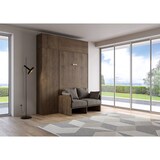 thumbnail of Cama 120 Sofà Kentaro Noce com coluna - móvel suspenso - móvel suspenso acima da coluna