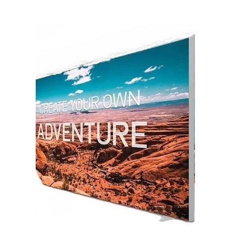 Cadre autoportant en aluminium "44" – 50x180 cm (lxh) - BLANC - VKF Renzel