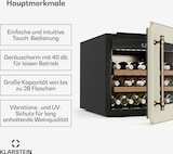 thumbnail of Klarstein Vinsider Victoria 28 Weinkühlschrank | 28 Flaschen | Touch | UV-Schutz | LED | leise | 2 Regale Vintage-Creme
