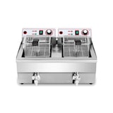 thumbnail of Fritadeira Industrial elétrica Dupla 10L+10L com Tampa e Torneira de saída