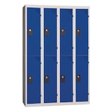 thumbnail of Vestiaires 2 cases x 4 colonnes - En kit - Bleu - Largeur 120cm PROVOST