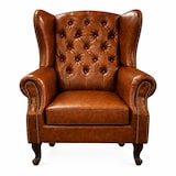 thumbnail of Chesterfield Fauteuil - Bruin - Leer - Stoel Chesterfield - Arm Chair - Chesterfield Wing Chair