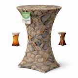 thumbnail of Stehtischhusse Stretch für Bistrotisch Motiv Ø 70-75x110-120 cm Stein