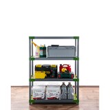 thumbnail of PROREGAL Kunststoffregal GREY BEAR Low, HxBxT 138x80x46cm, Fachlast 120kg, Grau-Grün Kunststoff-Regal Euro-Regal Stecksystem Lagerregal