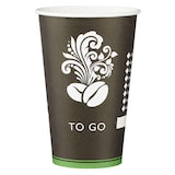 thumbnail of RIOBA Einwegbecher To Go, Pappe, 0.3 l, Ø 8 x 11.8 cm, schwarz, 50 Stück