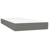 thumbnail of vidaXL Boxspringbett mit Matratze & LED Dunkelgrau 90x190 cm Stoff