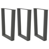 thumbnail of vidaXL Esstisch Beine V-Form 3 Stück Anthrazit 70x(72-73,3) cm Stahl