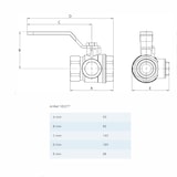 thumbnail of Filterkugelhahn mit Magnet LK 522 Rp 1 1/2`