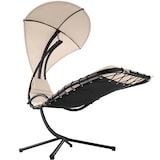 thumbnail of tectake Fauteuil suspendu Elaria avec pare-soleil et poche latérale - beige - 404603