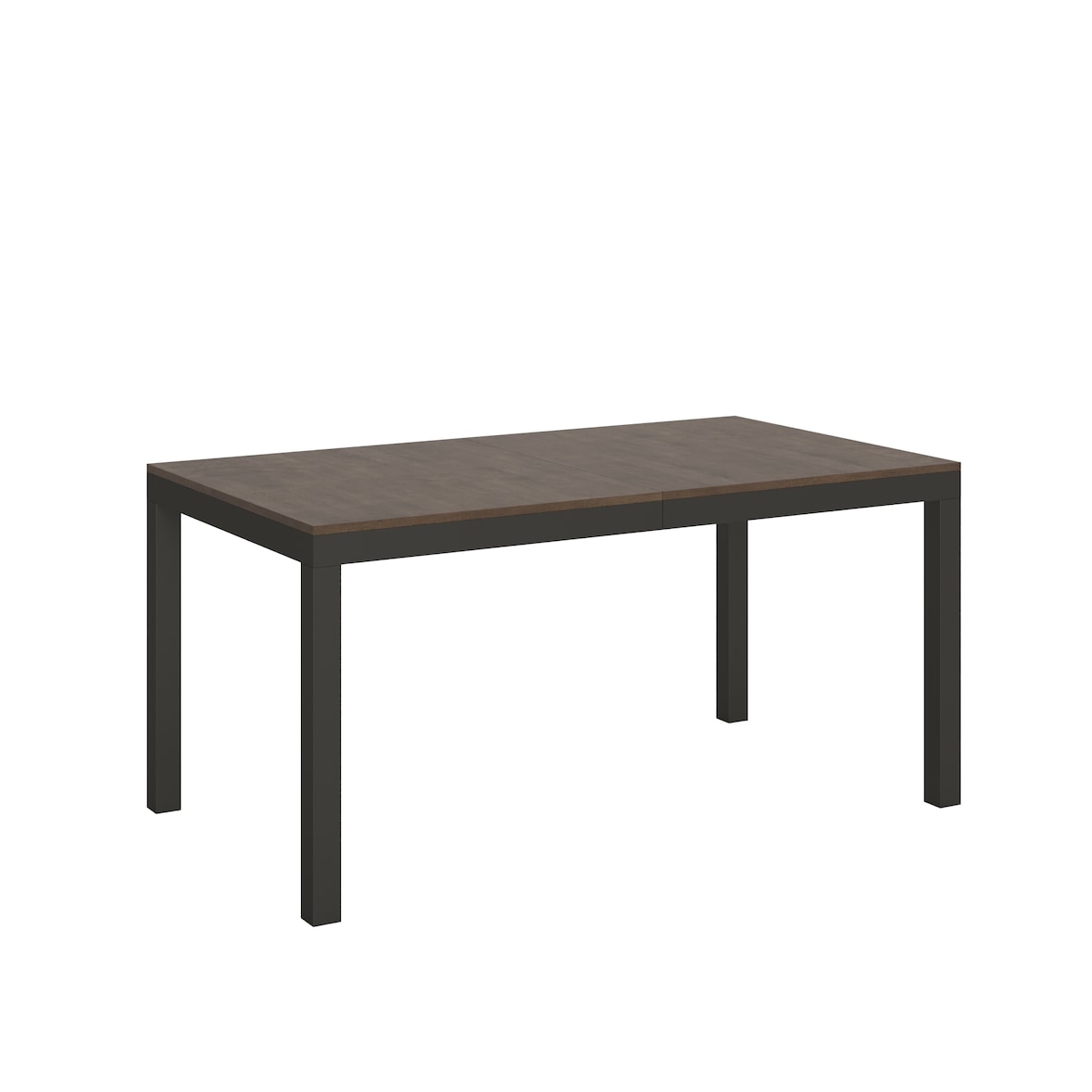 Uitschuifbare tafel 90x160/420 cm Everyday Evolution Walnoot Antraciet frame