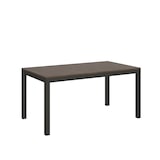 thumbnail of Uitschuifbare tafel 90x160/420 cm Everyday Evolution Walnoot Antraciet frame