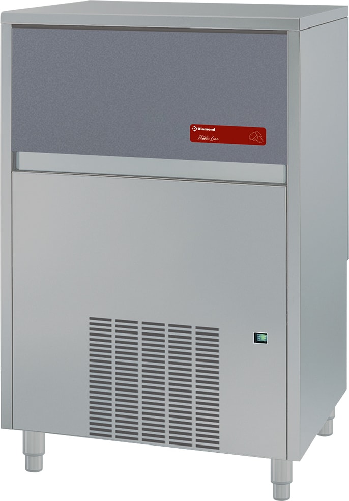 Eisbereiter PEBBLE ICE 146 kg, mit 50 kg-Vorratsbehälter – WASSER (PEB150/50W)