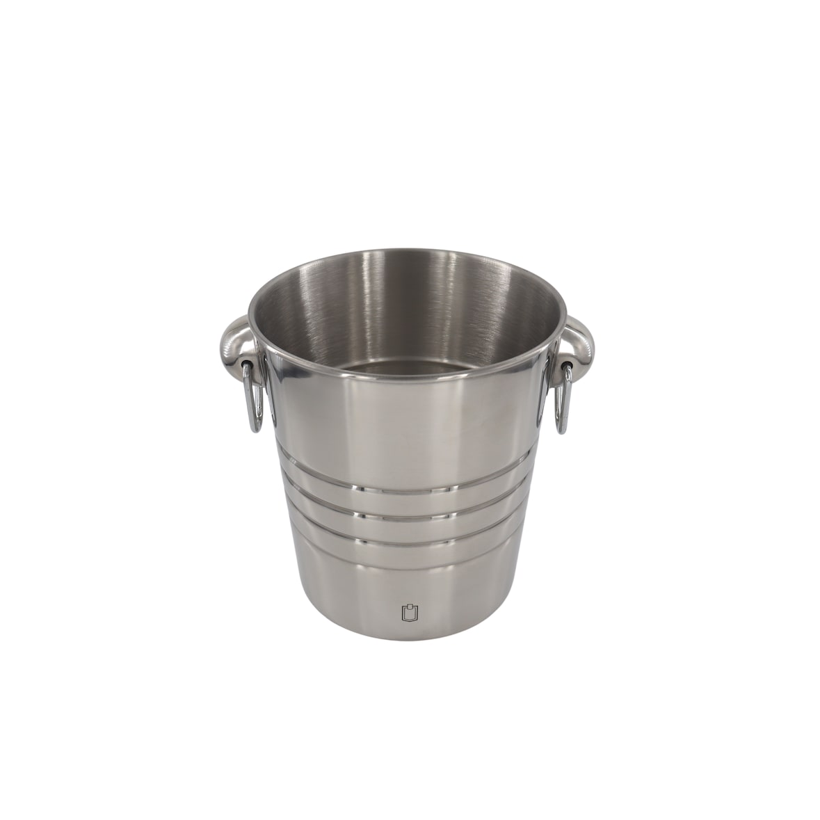 METRO Professional Secchiello per ghiaccio, acciaio inox,  Ø 18.5 x 20 cm, lavabile in lavastoviglie, con manici, argento